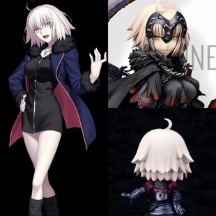 帝王动漫 fgo 黑贞德 cos假发定制 cosplay角色扮演造型 成品