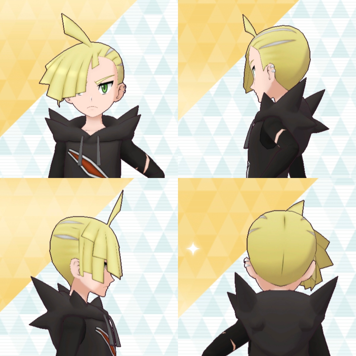 宝可梦太阳月亮格拉吉欧假发