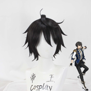 帝王Cosplay假发朔间凛月 偶像梦幻祭2cos礼濑真宵 辫子定型定制