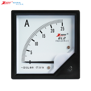 开孔77 指针式 77MM 2500A安装 励磁交流电流6L2 250A 仪表 25A