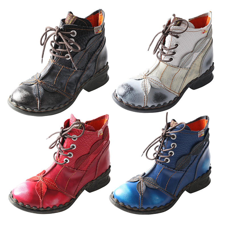 复古潮流女鞋女靴时尚出街小众