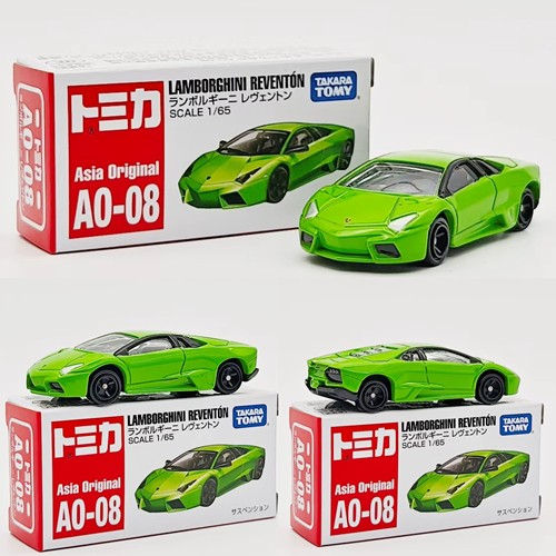 TOMICA/多美卡合金车亚洲限定AO-08兰博雷文顿收藏摆件男孩玩具车