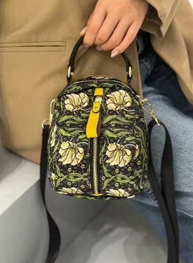 福亿女包斜跨包手机包2025新款韩版时尚帆布单肩包休闲小包18022