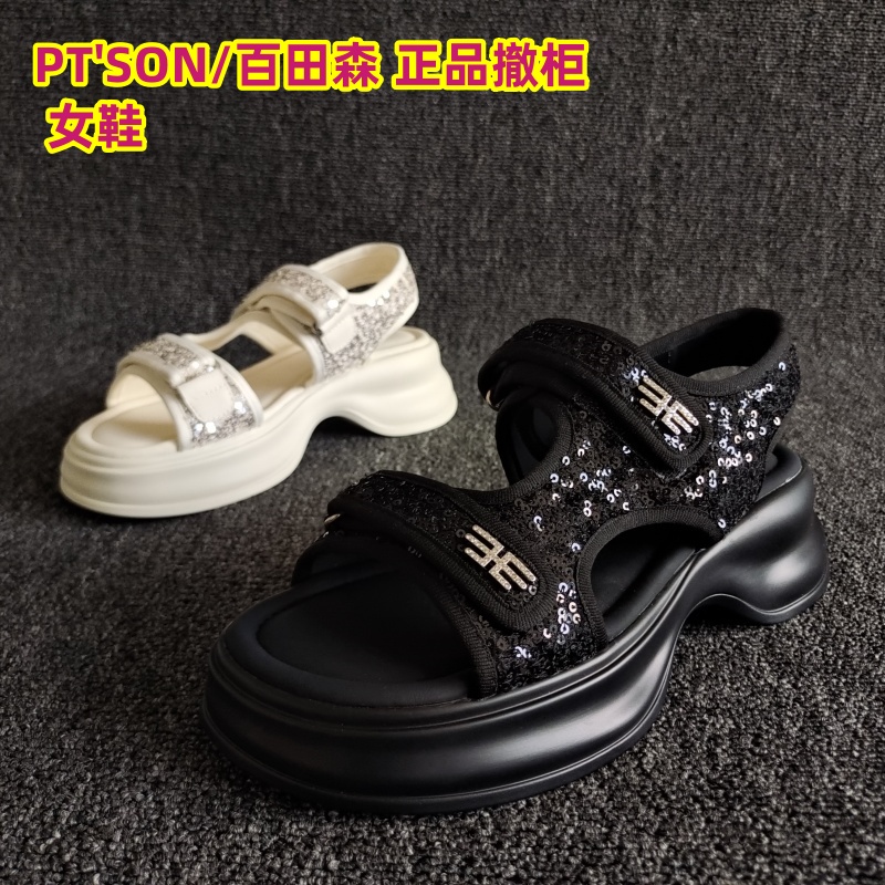 PT'SON/百田森正品小香风凉鞋夏
