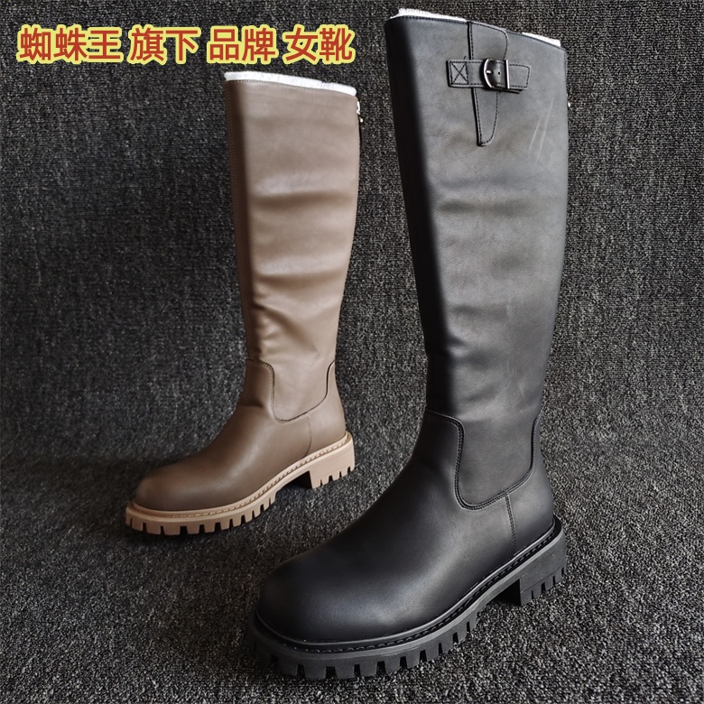 正品断码平底舒适百搭骑士靴耐磨