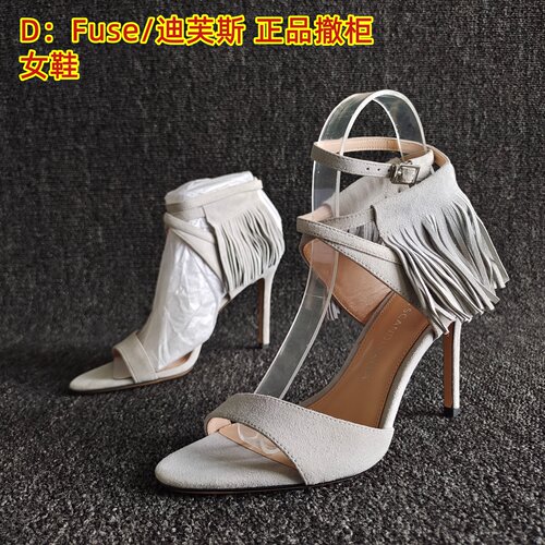 D：Fuse/迪芙斯露趾凉鞋羊反绒夏