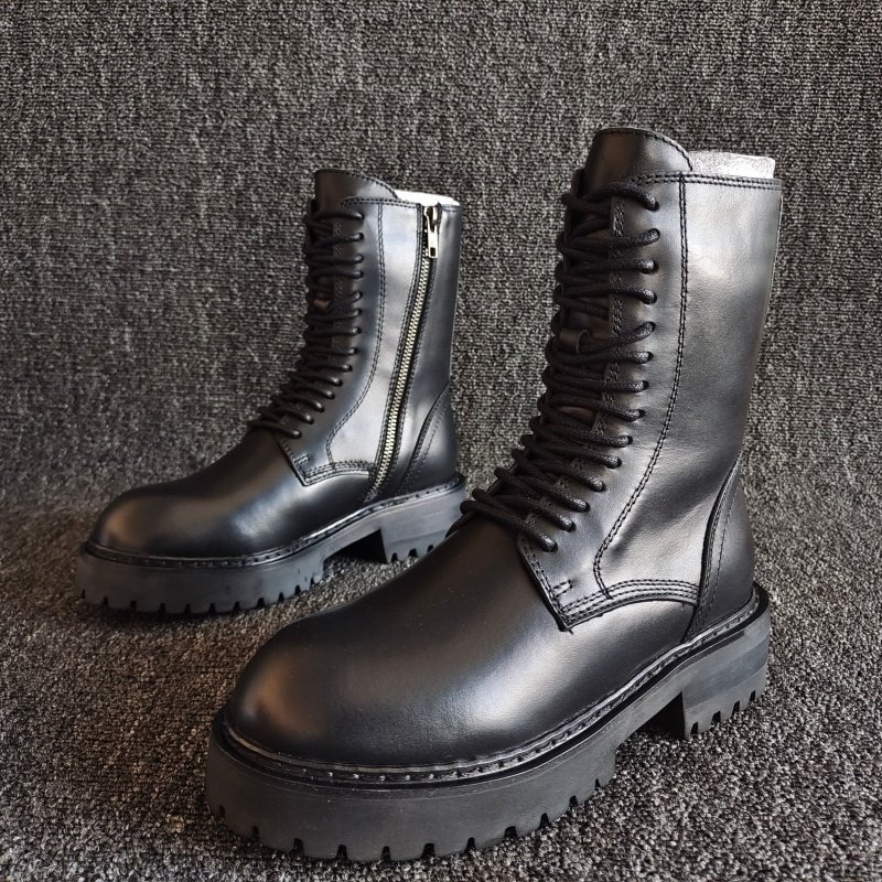 品牌撤柜断码处理真皮女靴平底马丁靴羊毛加厚保暖冬季牛皮34码靴,女鞋,马丁靴,淘宝优惠券,粉丝福利购,淘宝优惠卷