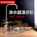 净水器演示机架子净水龙头电热试水试验透明箱展示户外超滤直播示