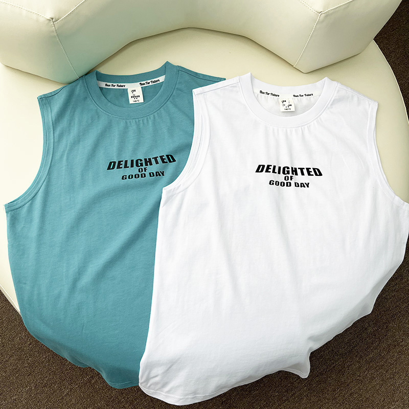 中大童男孩纯棉夏季背心140-150-160