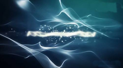 大气未来科技风粒子光线体育活动赛事LOGO文字标题展示片头ae模板