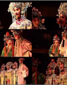中国传统民俗戏剧京剧表演 戏剧戏曲舞台演员唱戏特写舞台led视频
