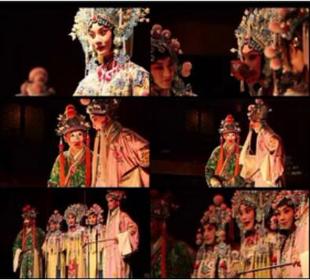 中国传统民俗戏剧京剧表演 戏剧戏曲舞台演员唱戏特写舞台led视频