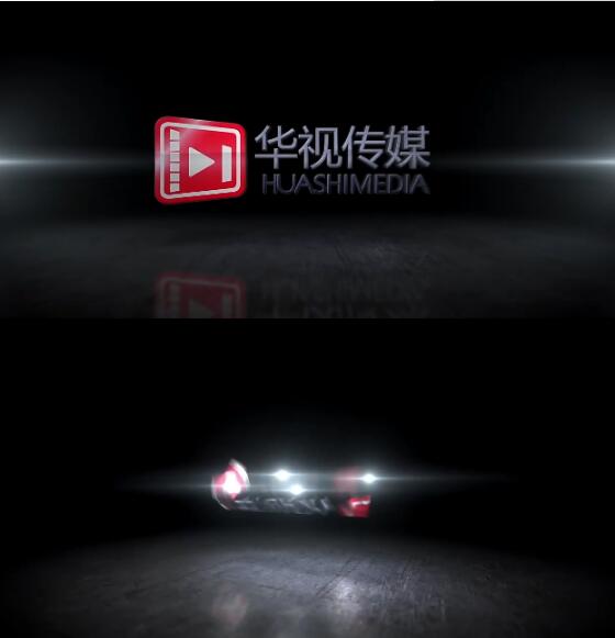 传媒影视公司工作室形象片企业logo分割旋转演绎展示片头ae模版