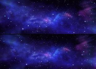 超宽屏蓝色深邃星空宇宙星云粒子穿梭漂浮动态舞台led背景视频