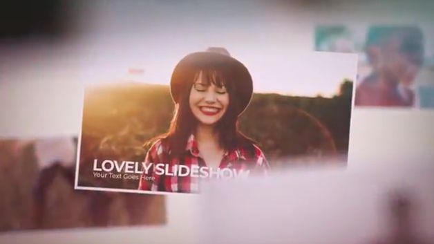 温情有爱的家庭结婚纪念日同学聚会照片墙图集切换展示动画AE模板