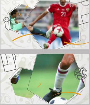 大气世界杯足球联赛体育比赛相关栏目包装球队队员介绍视频ae模板