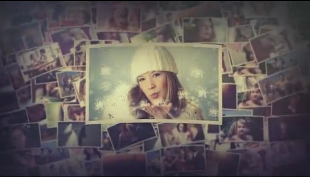 温馨怀旧风格老照片堆叠展示家庭纪念日同学聚会电子相册AE模板