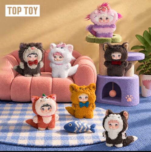 正版TOPTOY Nommi糯米儿x迪士尼绮梦喵语全身系列毛绒挂件生日礼