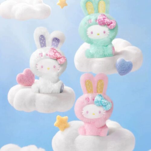 【正版】TOPTOY三丽鸥HelloKitty彩虹兔系列毛绒盲盒包包挂件公仔