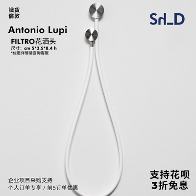 意大利antonio lupi FILTRO现代极简家用浴室配件壁挂式手持花洒