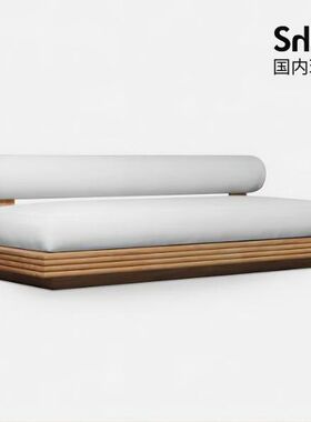 【现货】澳洲HARBOUR24款户外简约双人沙发原色柚木防水面料室内