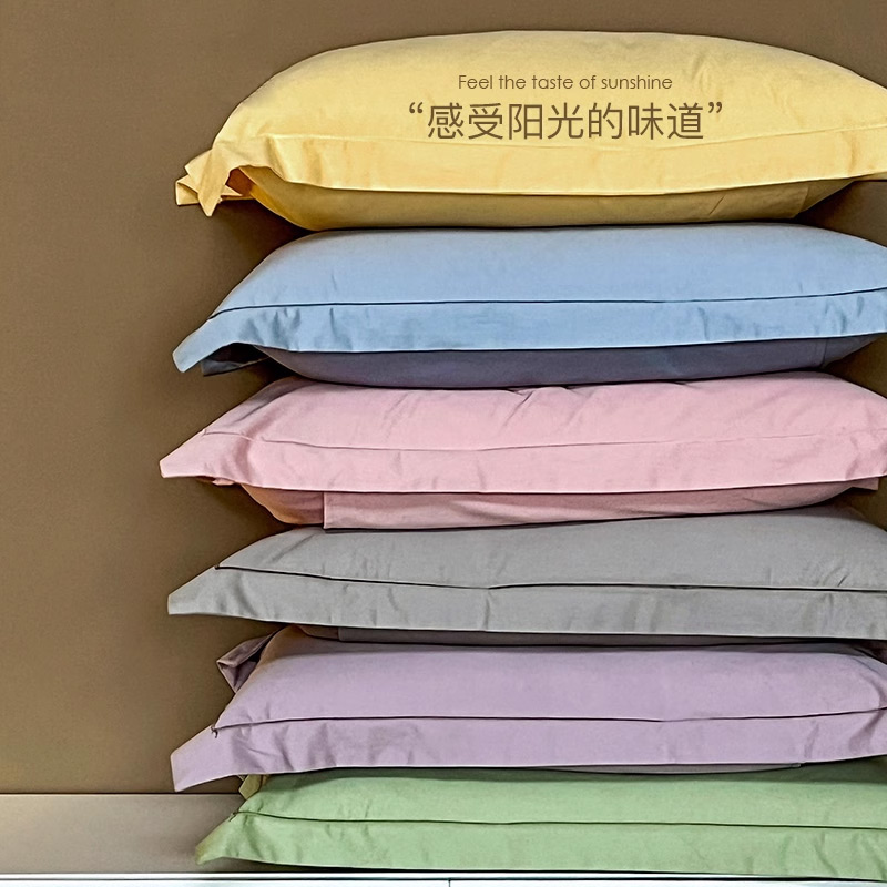 紫羅蘭100支長絨棉單枕套