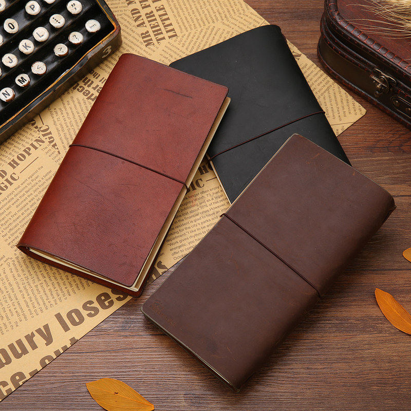 大鱼海棠 travelers notebook真牛皮本子旅行手账本真皮复古手工牛皮