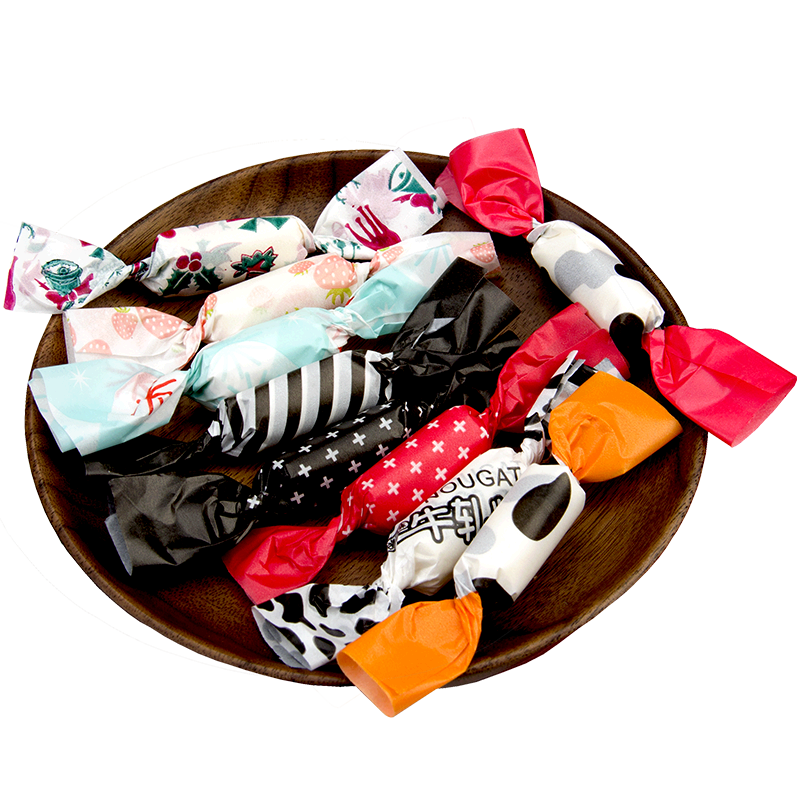 100张手工自制牛轧糖包装纸新年红糖果纸蜡纸过年喜糖DIY材料食品