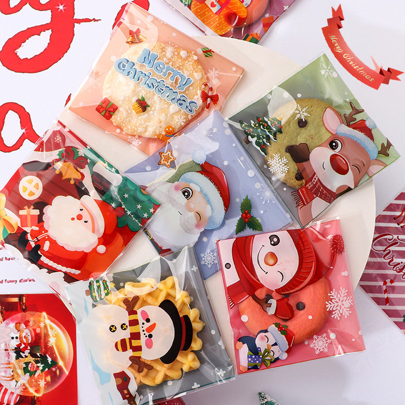 自粘袋幼儿园10cm饼干袋包装袋