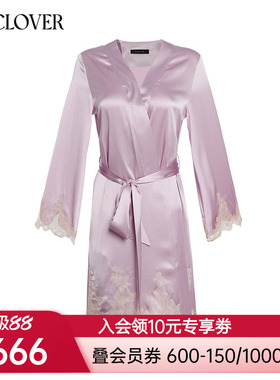 兰卡文挚爱西西里系列短睡袍晨袍女大红色婚礼红品LC48WA1