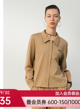 爱慕·CHUANG25春夏时空5女士双面布翻领长袖上衣CA451611