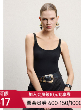 AIMER CHUANG溯源6女士春夏大罩杯打底带胸垫背心上衣CA722161