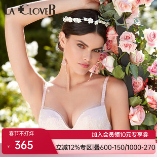 LACLOVER兰卡文Lovestory蕾丝文胸薄款内衣LC12SC1