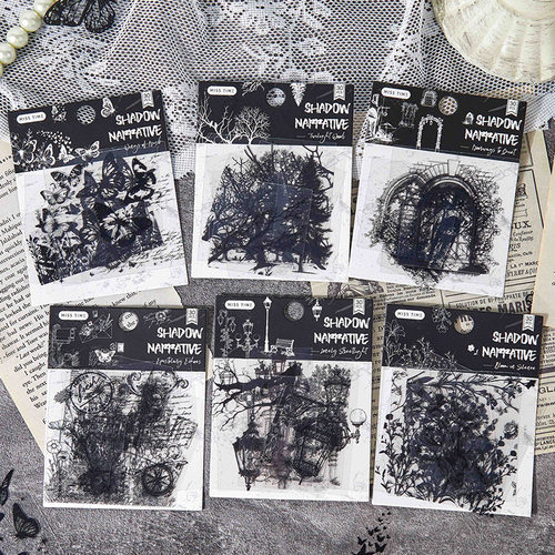 暗黑复古高颜值手机壳贴纸