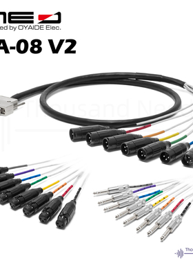 OYAIDE NEO PA-08V2 8通道线  模拟/数字 DB25 D-SUB XLR TRS