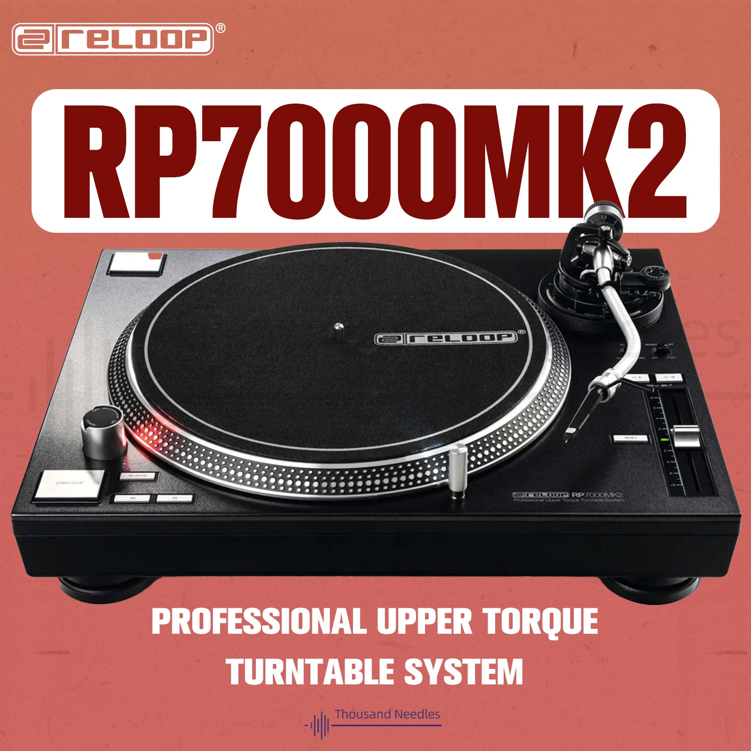 Reloop RP-7000mk2 DJ搓碟scratch唱盘黑胶唱机turntable唱盘 影音电器 打碟机 原图主图