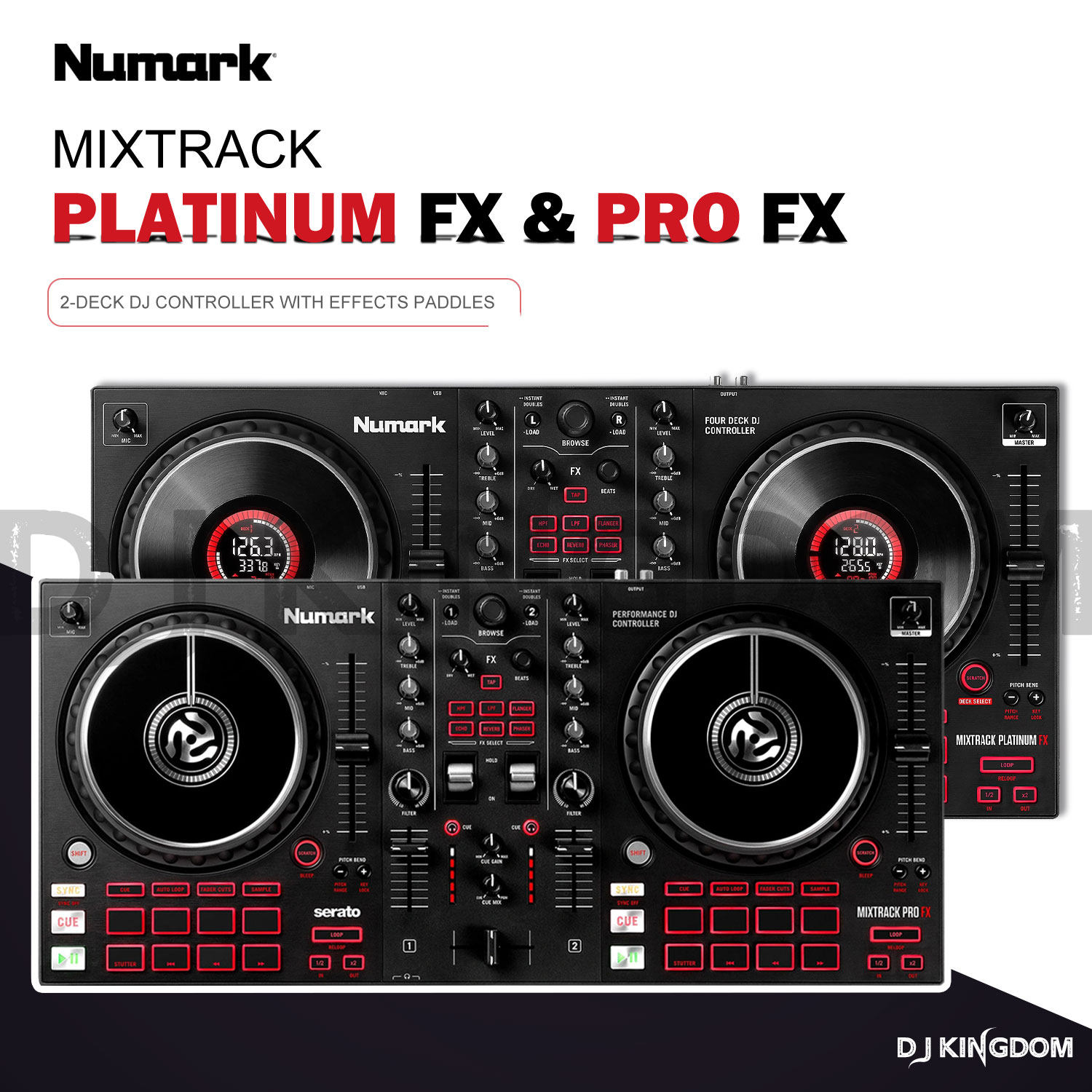 Numark 露玛 Mixtrack Pro/Platinum FX DJ打碟机控制器数码效果使用感如何?