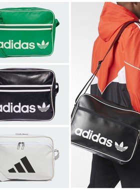 特价Adidas/阿迪达斯三叶草黑色男女单肩背包斜挎包JW3346 DH1002