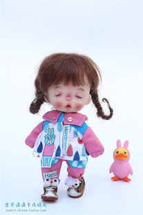 ob11娃衣 gsc外套 卡通动物秋冬套装 上衣裤子套装 秋冬装特价