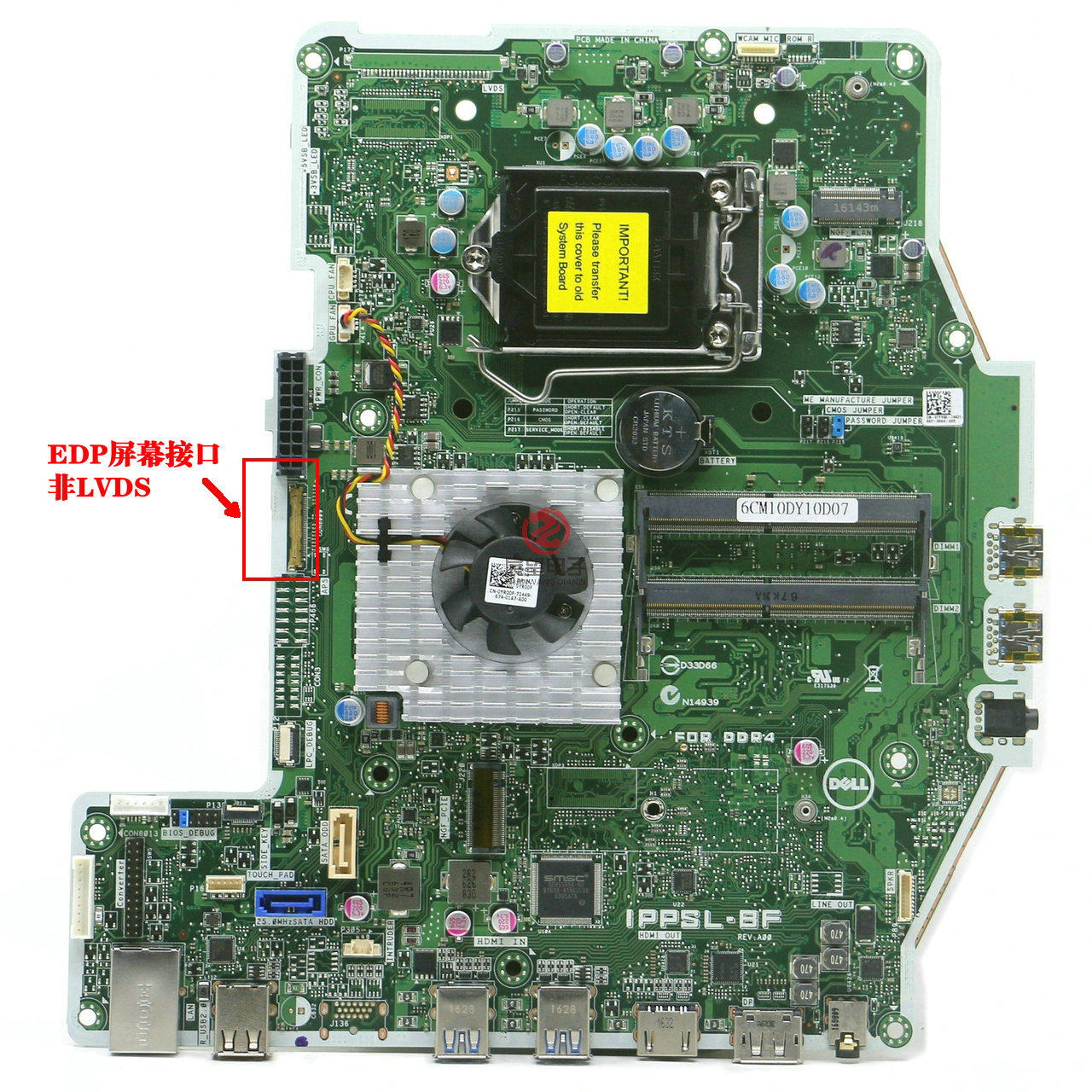 全新戴尔DELL Optiplex 24 7440 一体机主板 TYV50 N0JCC 0431