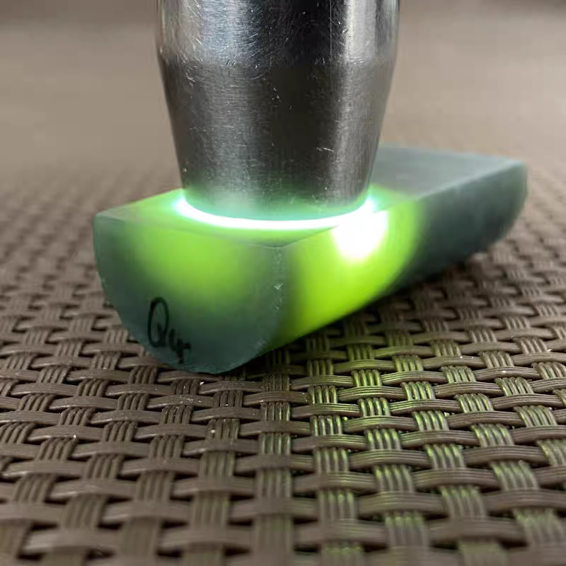 天然和田玉青玉蓝调圆柱山料原石印章挂件勒子玉石微棉Q4超划算