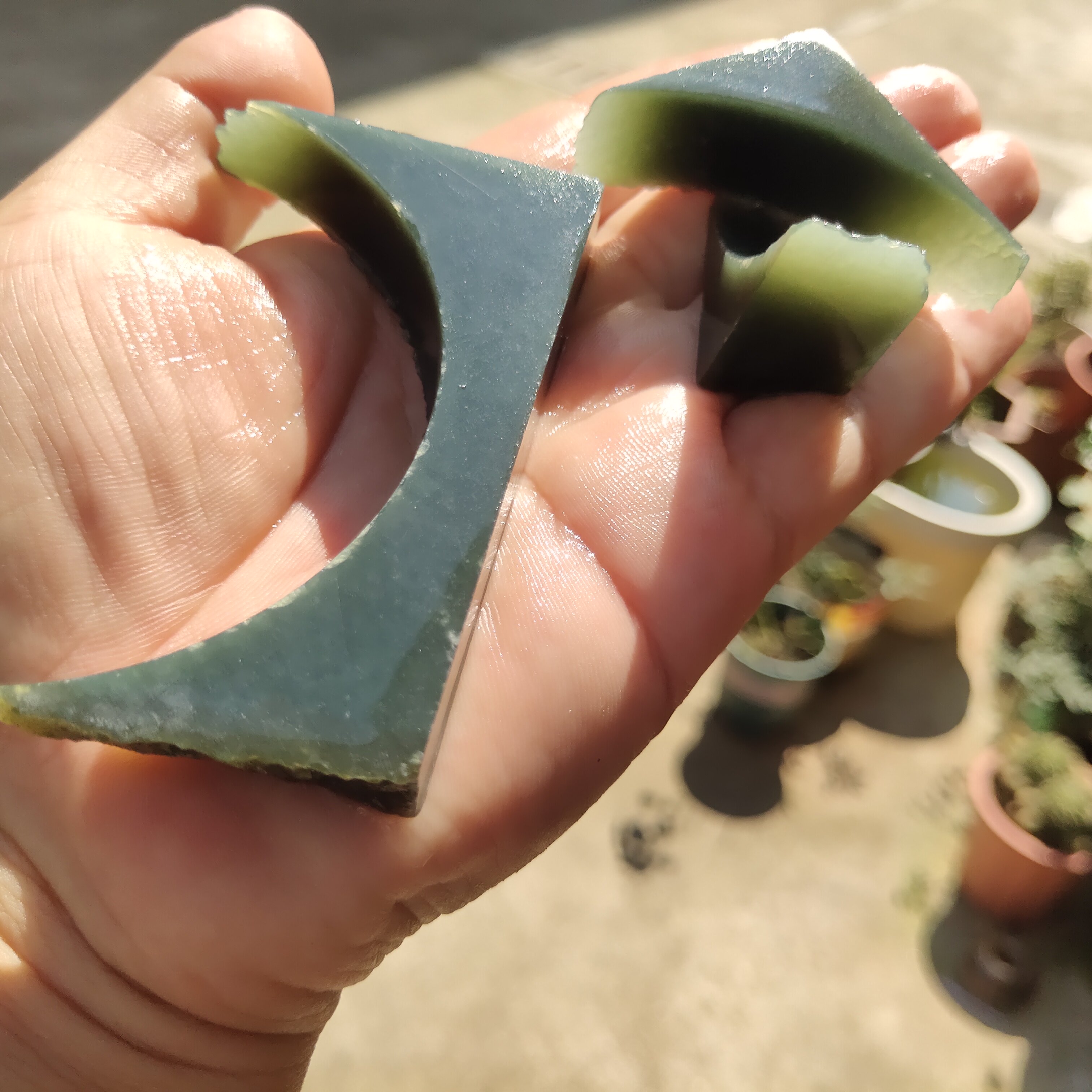 天然和田玉且末料边角料手镯芯玉质细腻小雕件挂件吊坠料练手碧玉