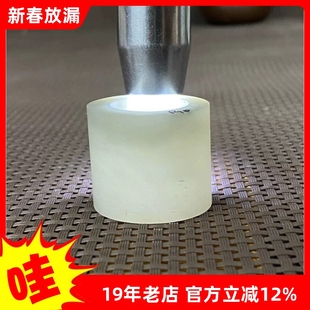 天然和田玉烟青白玉扳指山料原料把件玉石戒指半成品细润把件包邮