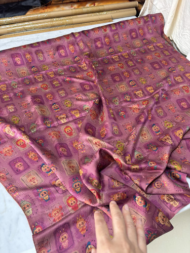 红云纱花萝110/26姆米左右labubu裁剪定制无七天无理由