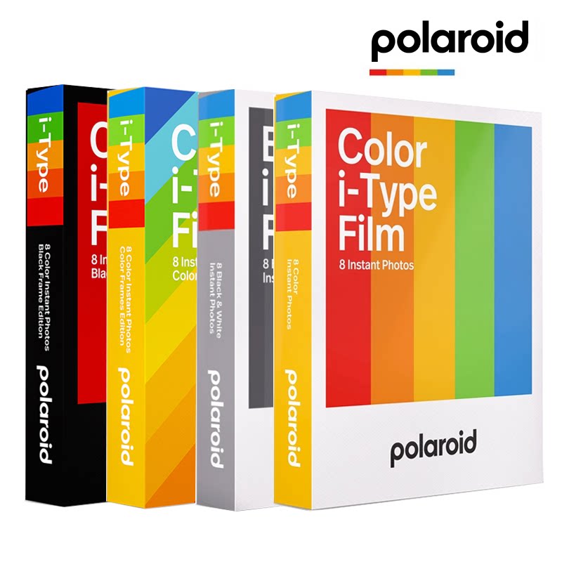 polaroid宝丽来拍立得相纸itype onestep2 i-1 lab now用彩色白边