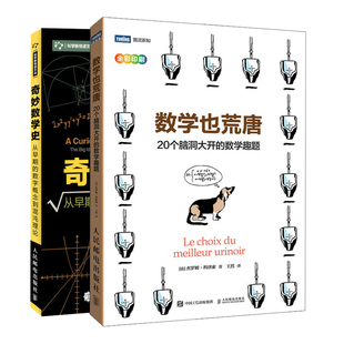 全2册 奇妙数学史 从早期的数字概念到混沌理论+数学也荒唐 数学历史数学概念算数代数几何微积分书 20个脑洞大开的数学趣题参考书