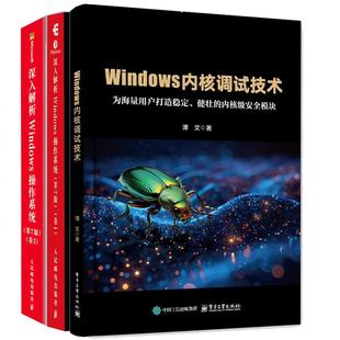 为海量用户打造稳定健壮 内核级模块 卷2 全3册 Windows教程书 卷1 Windows内核调试技术 第7版 深入解析Windows作系统