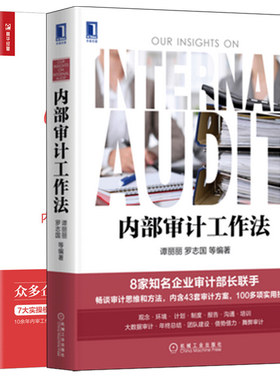 内部审计工作法+内审人员进阶之道 内部审计操作实务与案例解析 共2册  审计数据分析方法与技巧 企业内部审计财务管理图书籍