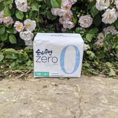 韩国可绿纳乐zero纯棉零系列卫生巾姨妈巾夜用29cm14片无荧光剂