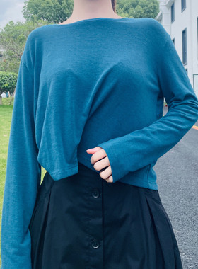 圣格瑞拉春秋毛针织衫S215Z612001薄款女新款纯色